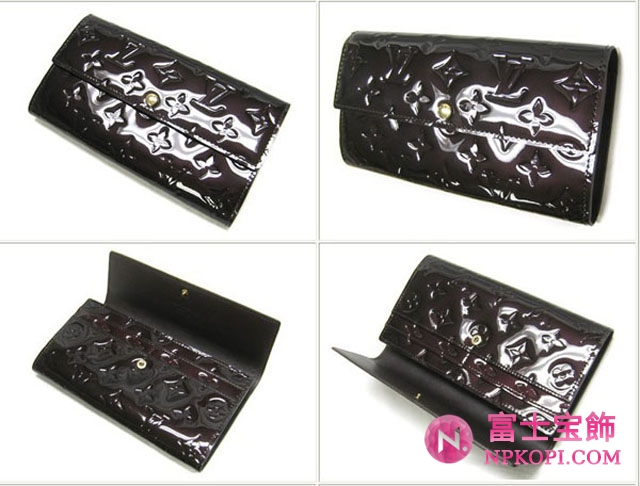 (LOUIS VUITTON)ルイヴィトン コピー財布 ヴェルニ長財布 ポルトフォイユサラ M93524
